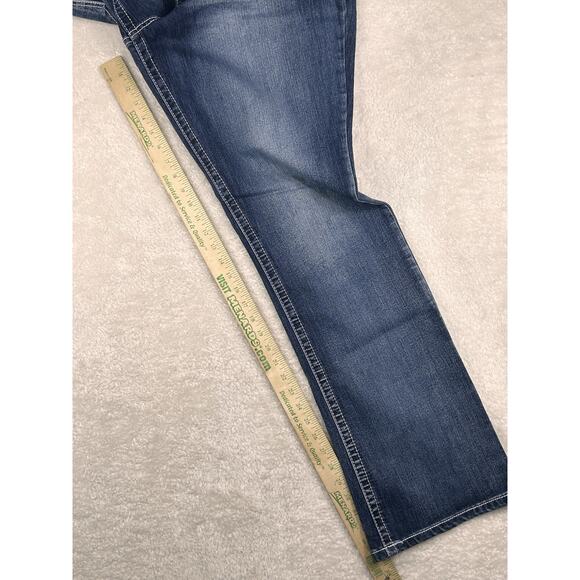 NEW Maurices Jeans Womens 22 Long Blue Ellie Straight Fit Slim Boot Stretch - Picture 6 of 10